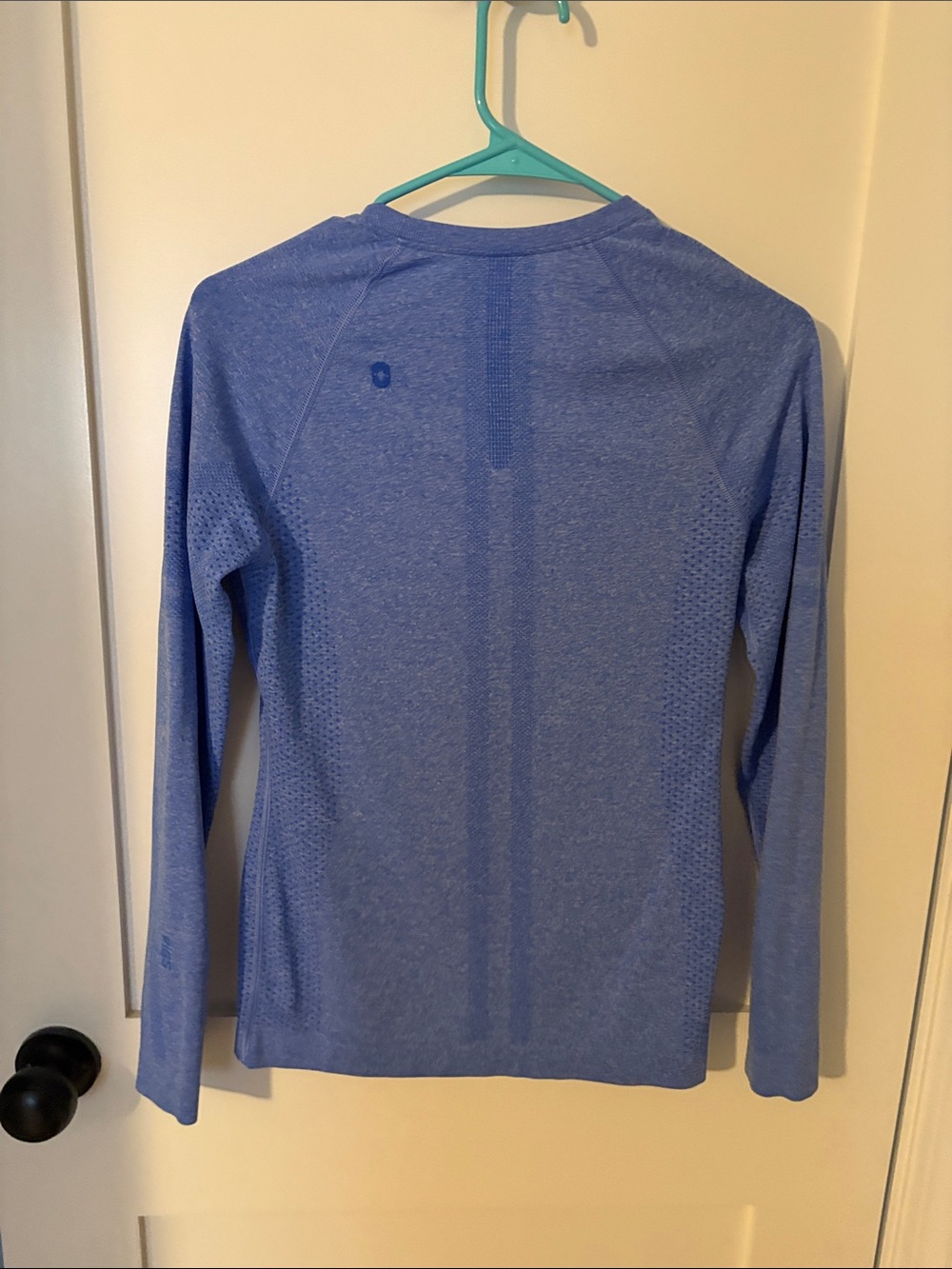 Figs Long Sleeve Tee in Periwinkle Blue - Picture 3 of 3